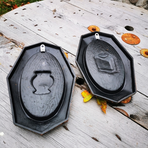 Vintage Dart Industries Plastic Rustic Wall Hanging Plaques - Picture 10 of 14